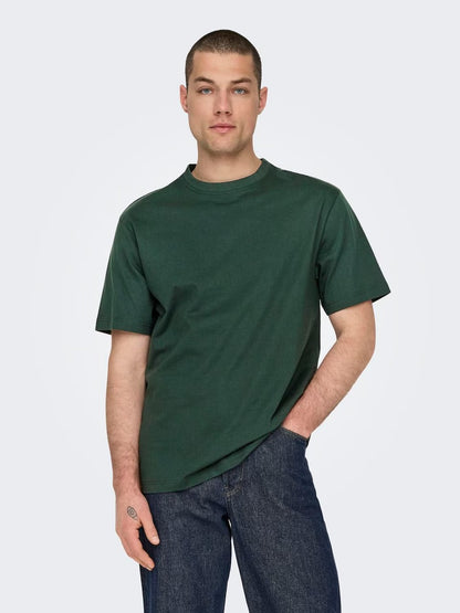 Bottle Green Oversized Tee