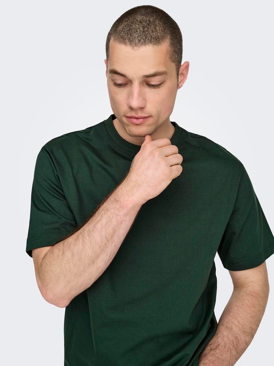 Bottle Green Oversized Tee
