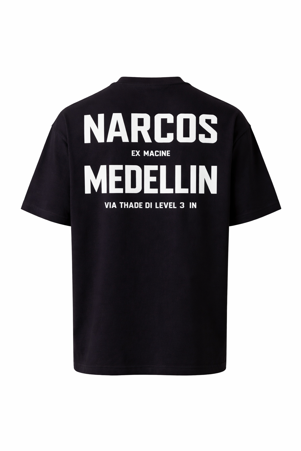 Narcos Medellin Oversized Black Tee