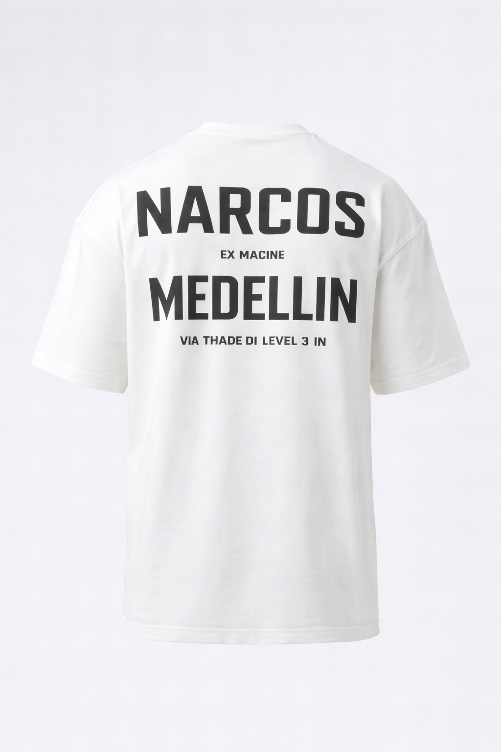 Narcos Medellin Oversized White Tee