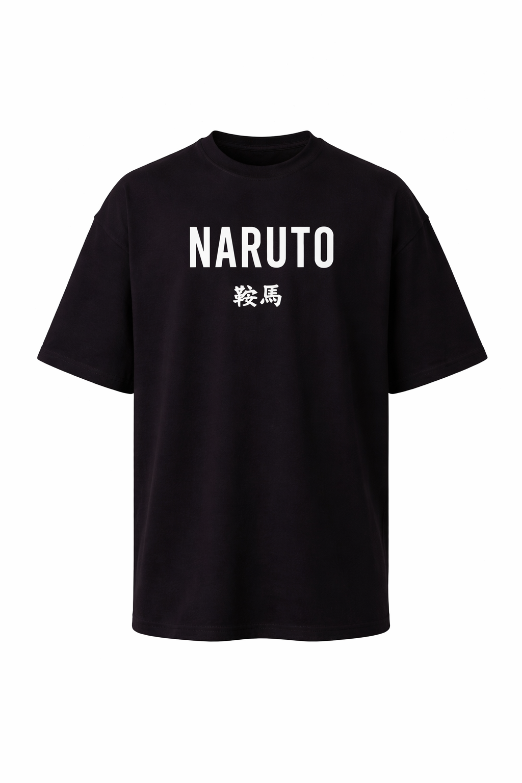 Naruto Oversized Black Tee