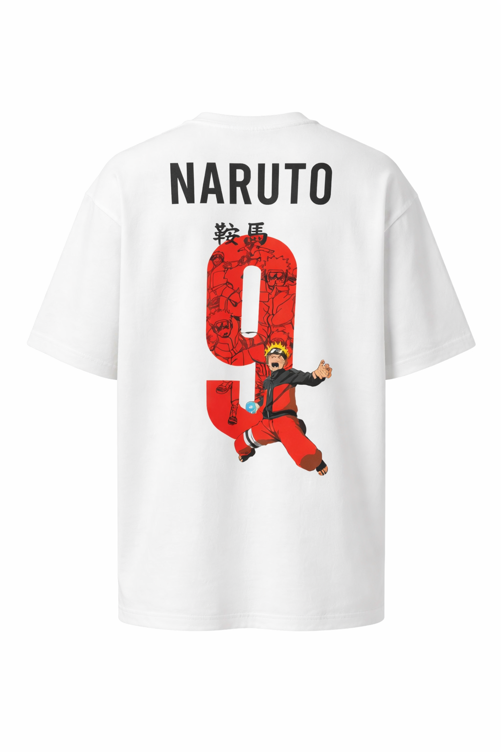 Naruto Oversized White Tee