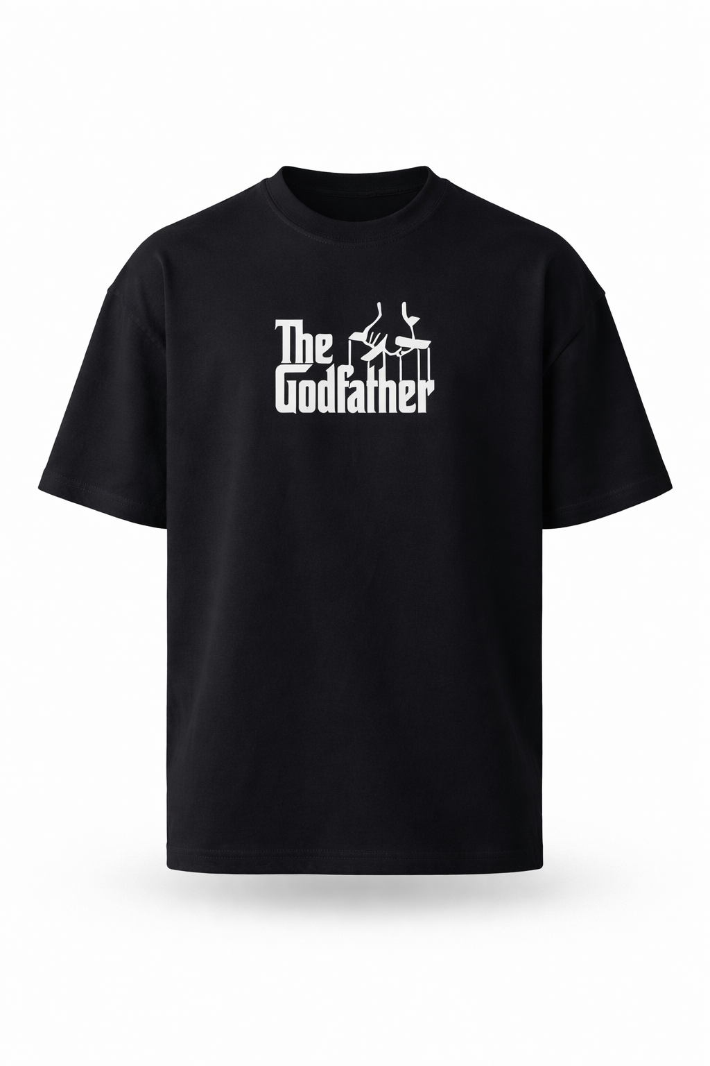 God Father Oversized Black Tee
