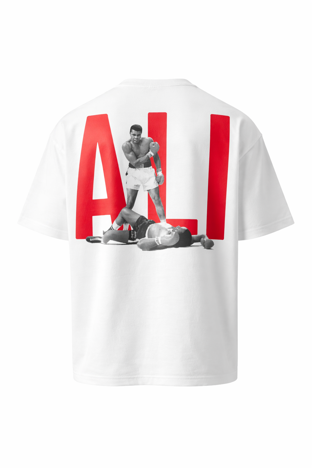 Muhammad Ali Oversized White Tee