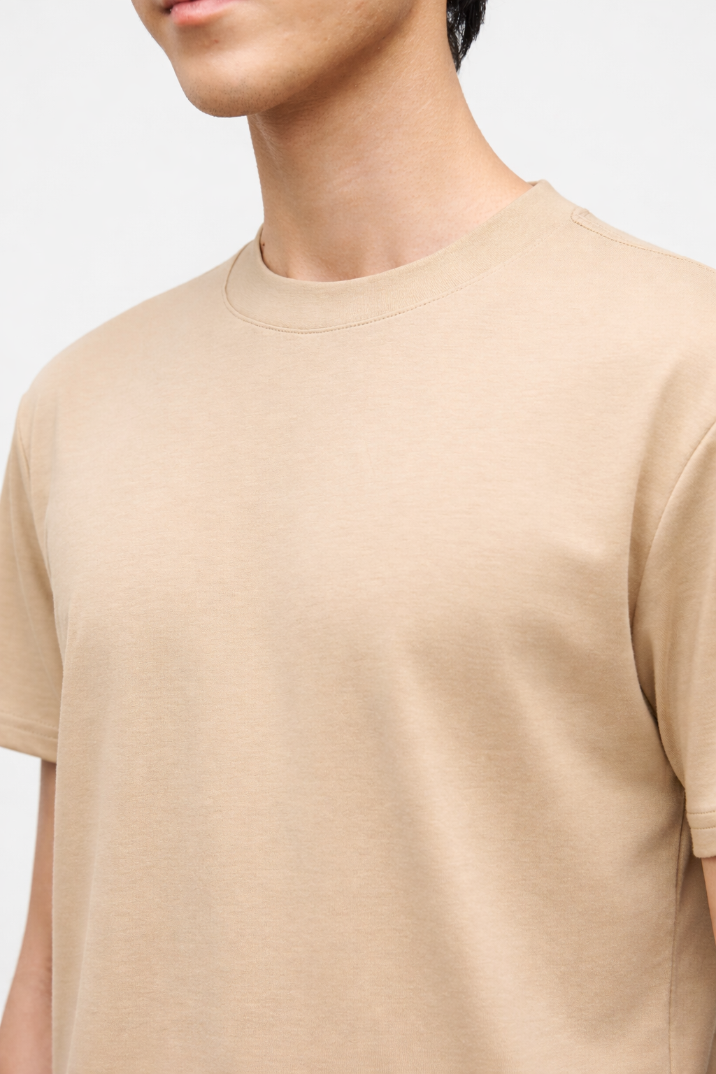Sand Beige Oversized Tee